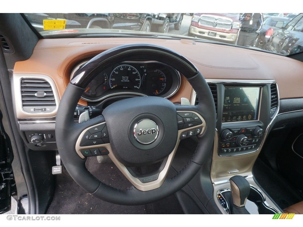 2017 Grand Cherokee Summit 4x4 - Diamond Black Crystal Pearl / Dark Sienna Brown/Black photo #7