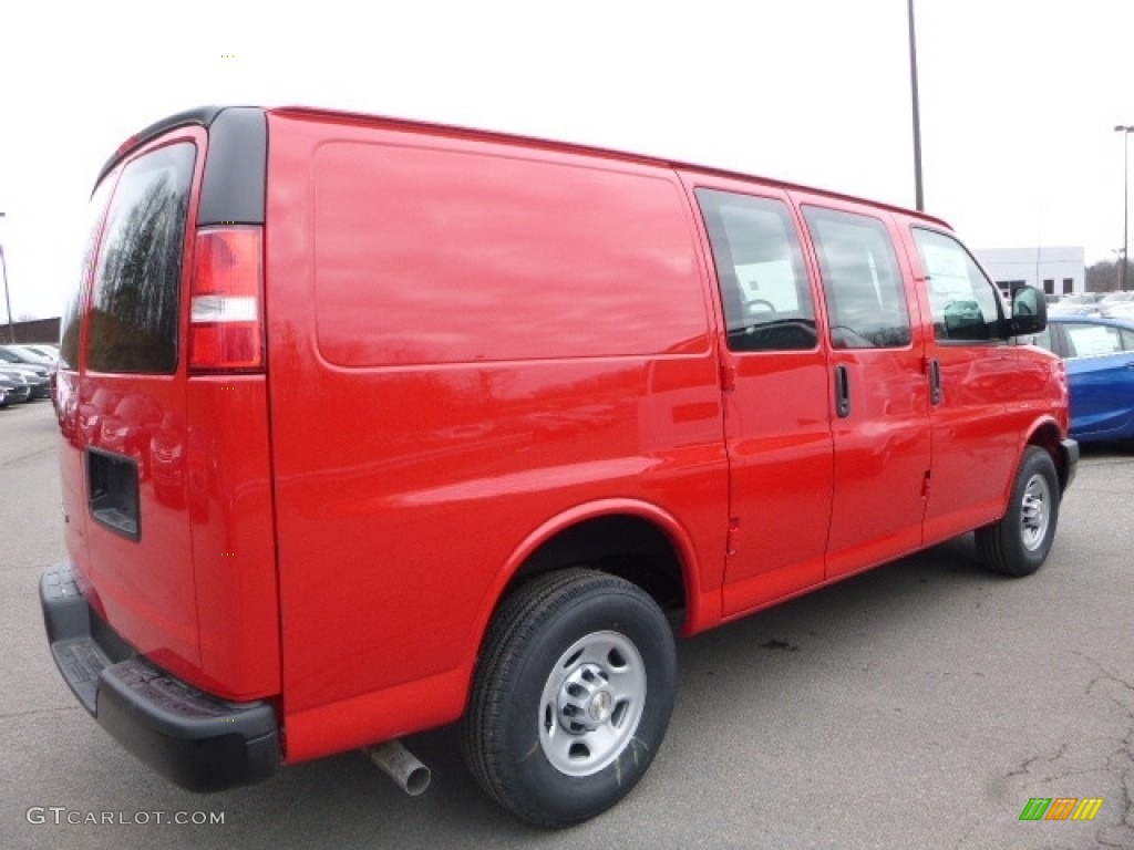 2017 Express 2500 Cargo WT - Red Hot / Medium Pewter photo #5