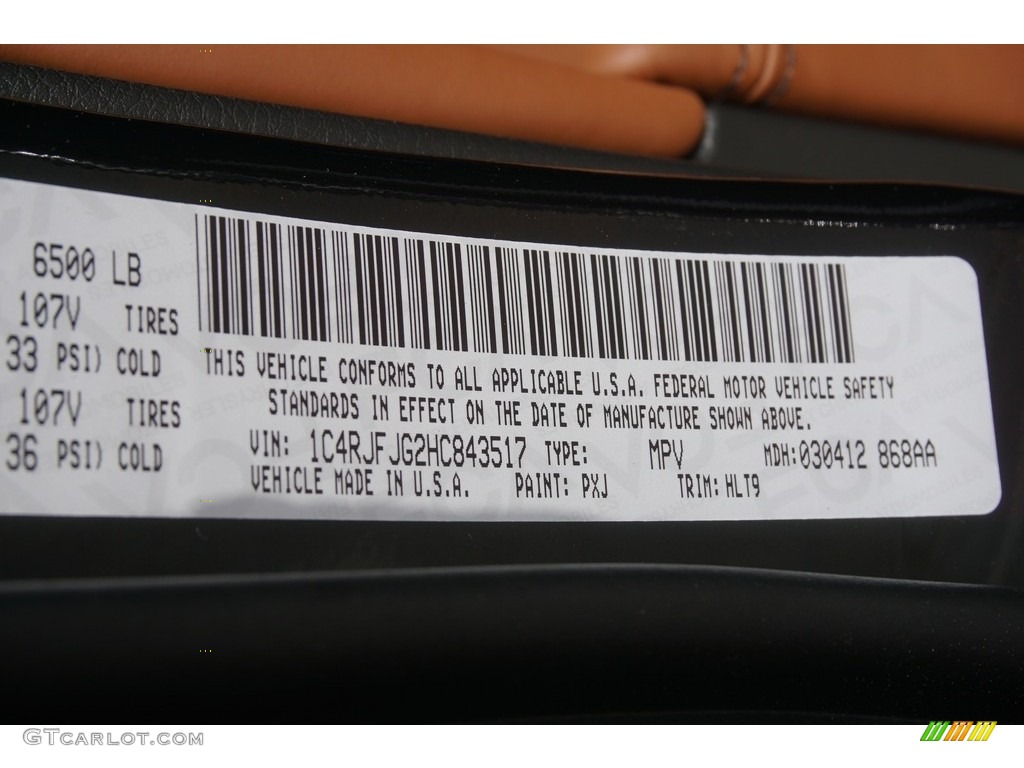 2017 Grand Cherokee Summit 4x4 - Diamond Black Crystal Pearl / Dark Sienna Brown/Black photo #11