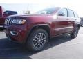 2017 Velvet Red Pearl Jeep Grand Cherokee Limited  photo #1