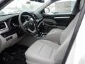2017 Toyota Highlander Ash Interior Front Seat Photo