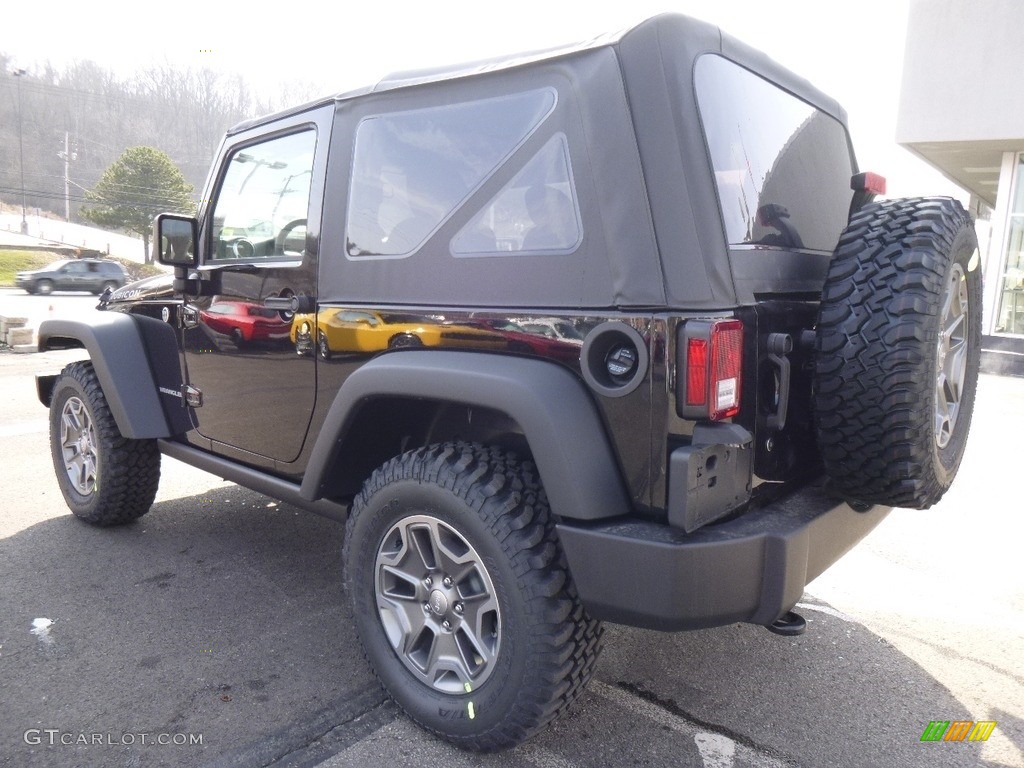 2017 Wrangler Rubicon 4x4 - Black / Black photo #3