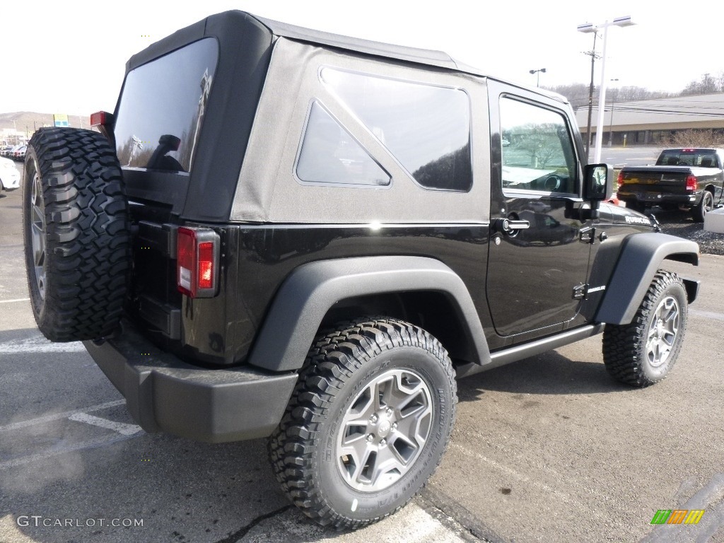 2017 Wrangler Rubicon 4x4 - Black / Black photo #6