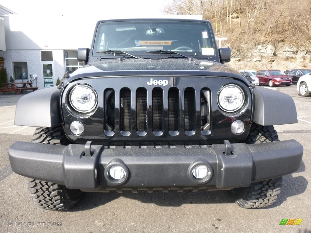 2017 Wrangler Rubicon 4x4 - Black / Black photo #9