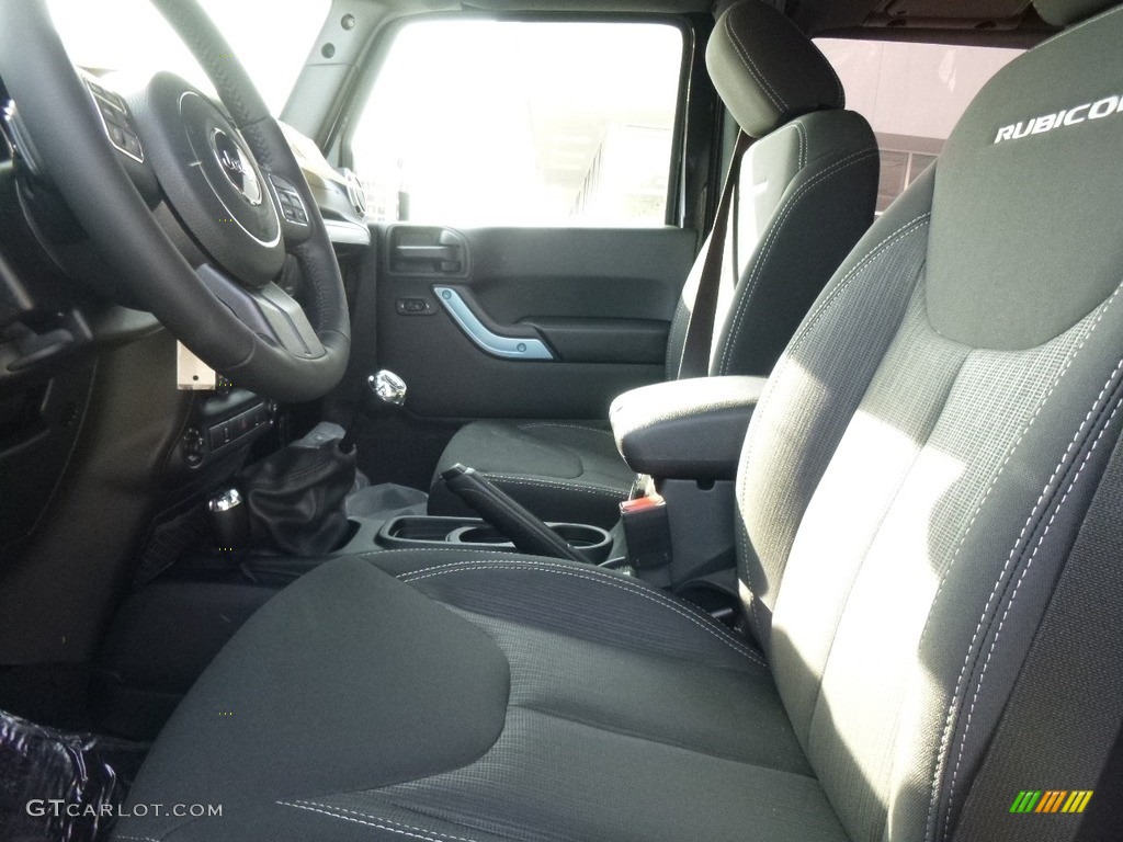 2017 Wrangler Rubicon 4x4 - Black / Black photo #11