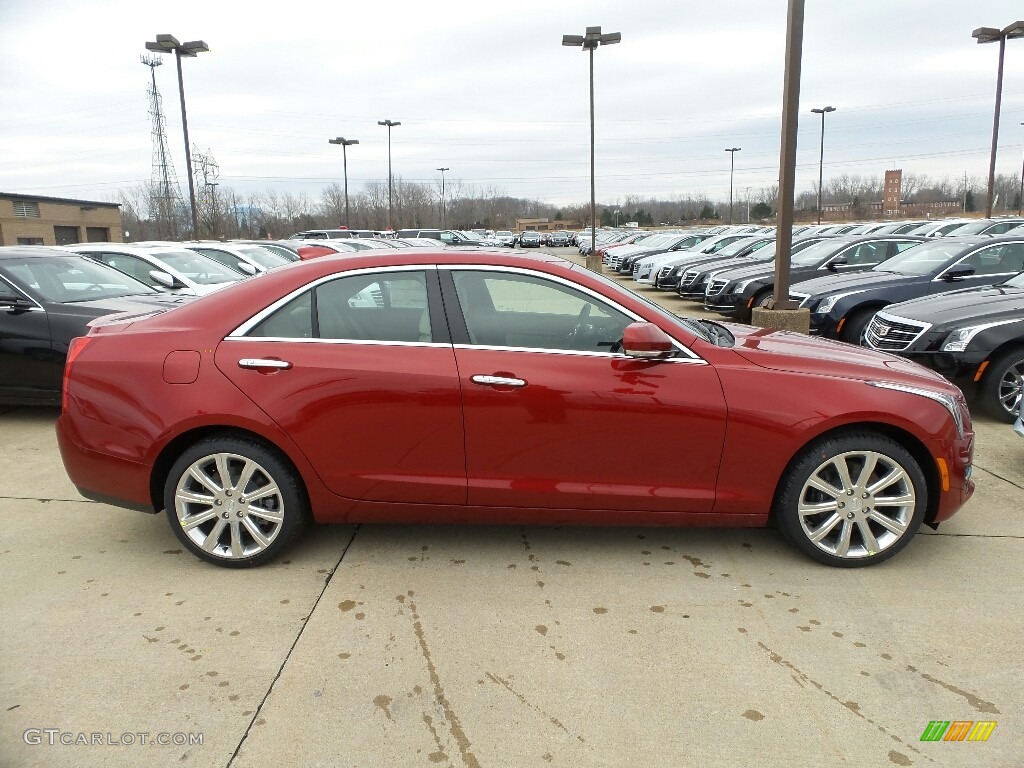 Red Obsession Tintcoat 2017 Cadillac ATS Luxury AWD Exterior Photo #119346939