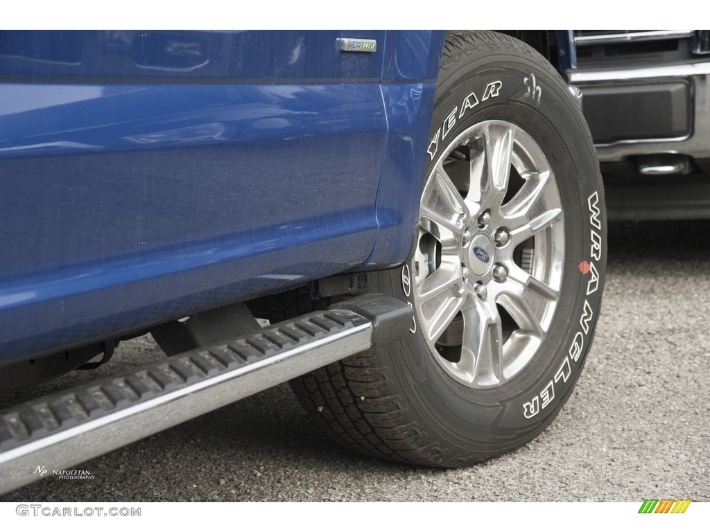 2017 F150 XLT SuperCrew 4x4 - Lightning Blue / Earth Gray photo #5