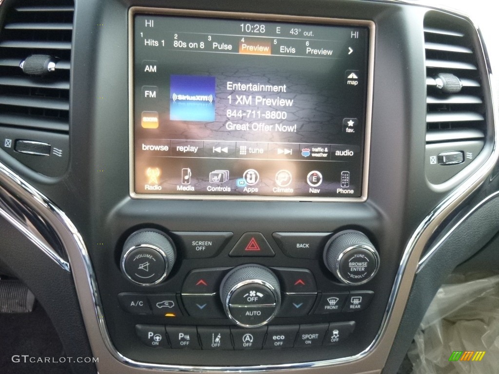 2017 Grand Cherokee Overland 4x4 - Bright White / Black photo #20