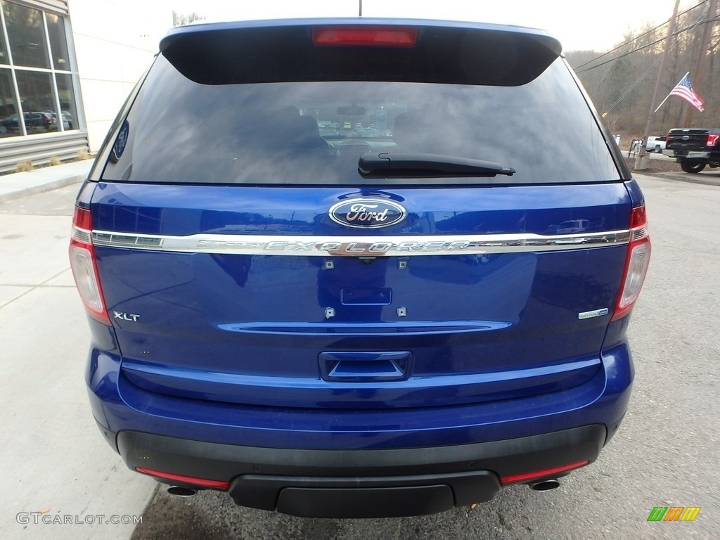 2014 Explorer XLT 4WD - Deep Impact Blue / Medium Light Stone photo #3