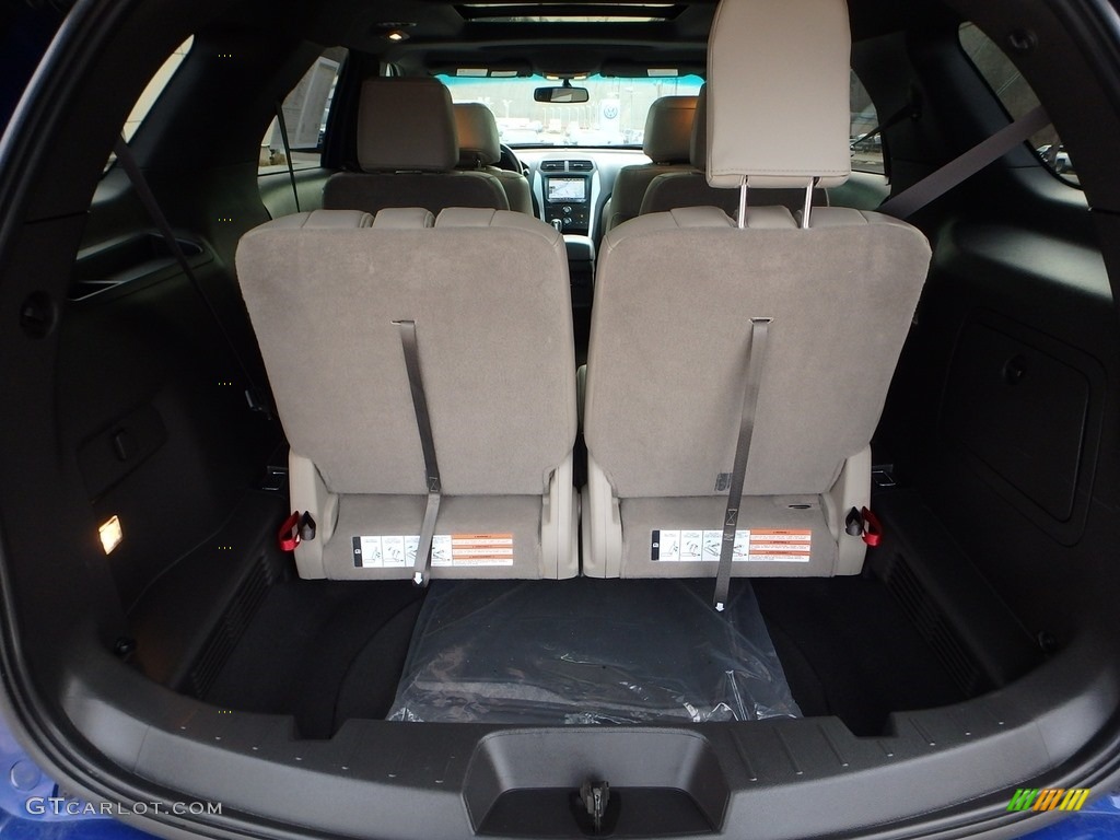 2014 Explorer XLT 4WD - Deep Impact Blue / Medium Light Stone photo #4