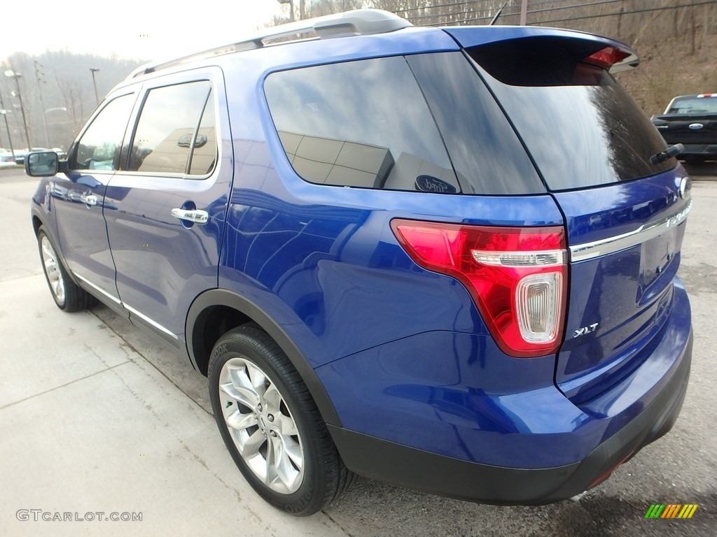 2014 Explorer XLT 4WD - Deep Impact Blue / Medium Light Stone photo #5