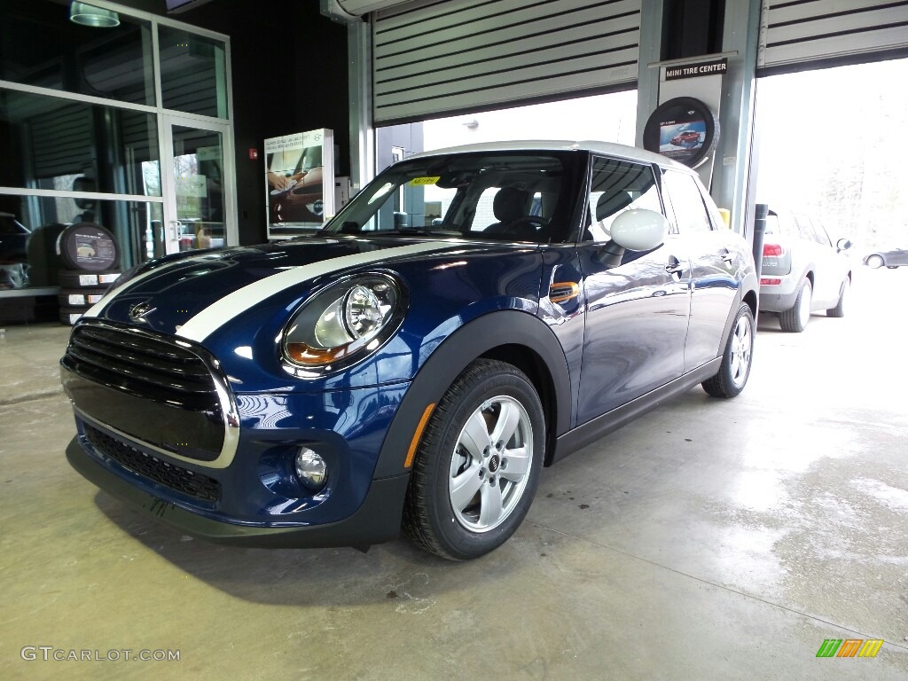 Deep Blue Metallic 2017 Mini Hardtop Cooper 4 Door Exterior Photo #119348736