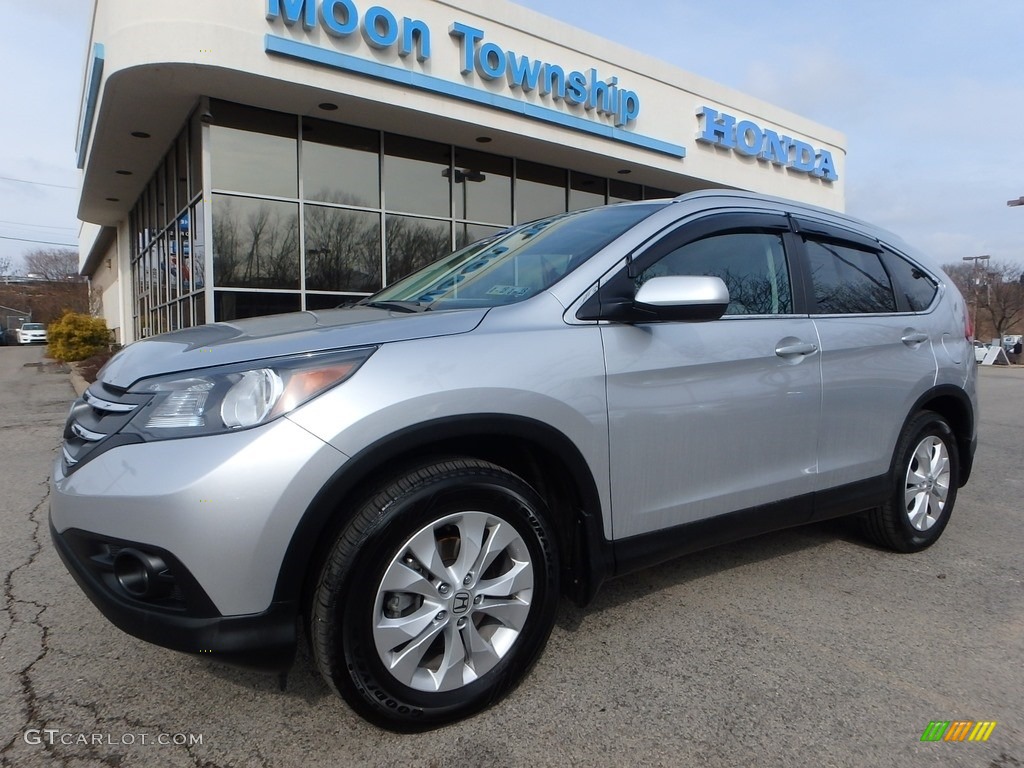 2014 CR-V EX-L AWD - Alabaster Silver Metallic / Gray photo #1