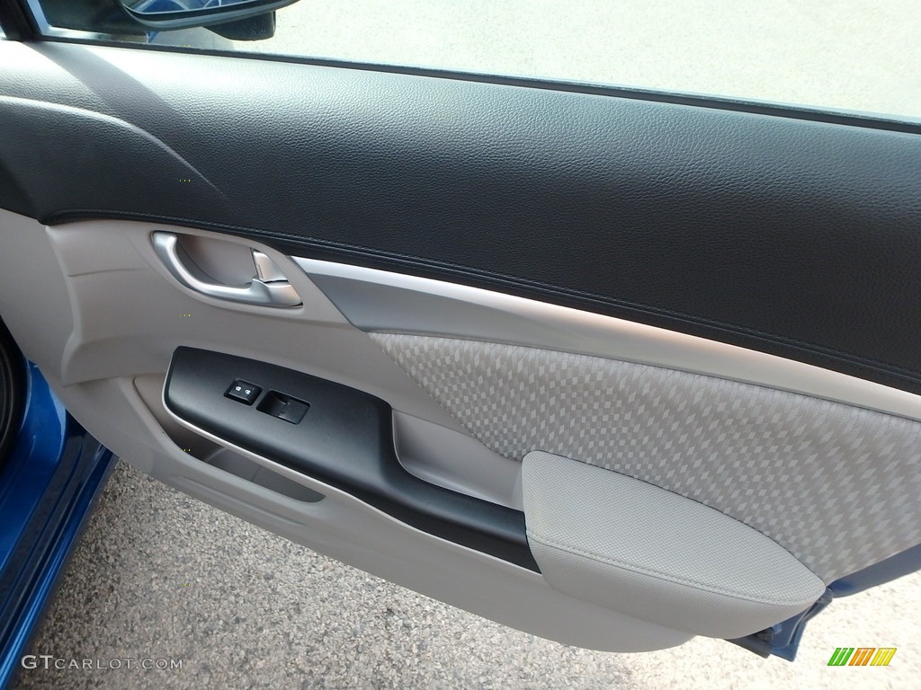 2014 Civic EX Sedan - Dyno Blue Pearl / Gray photo #12
