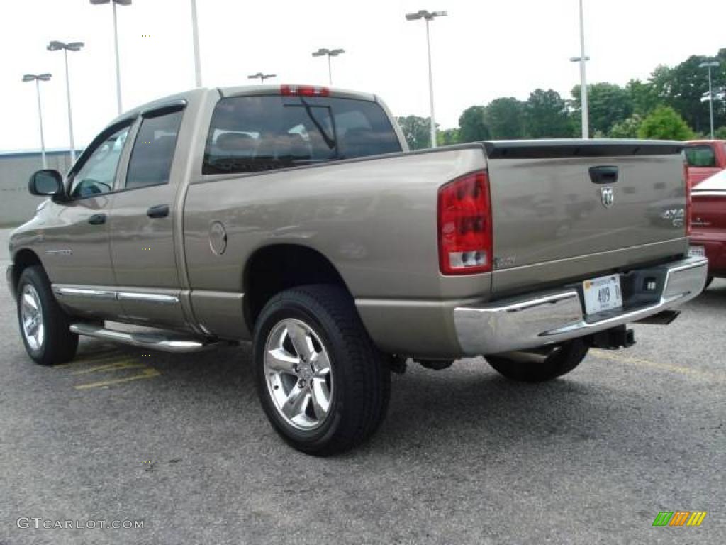 2006 Ram 1500 Laramie Quad Cab 4x4 - Light Khaki Metallic / Khaki Beige photo #4