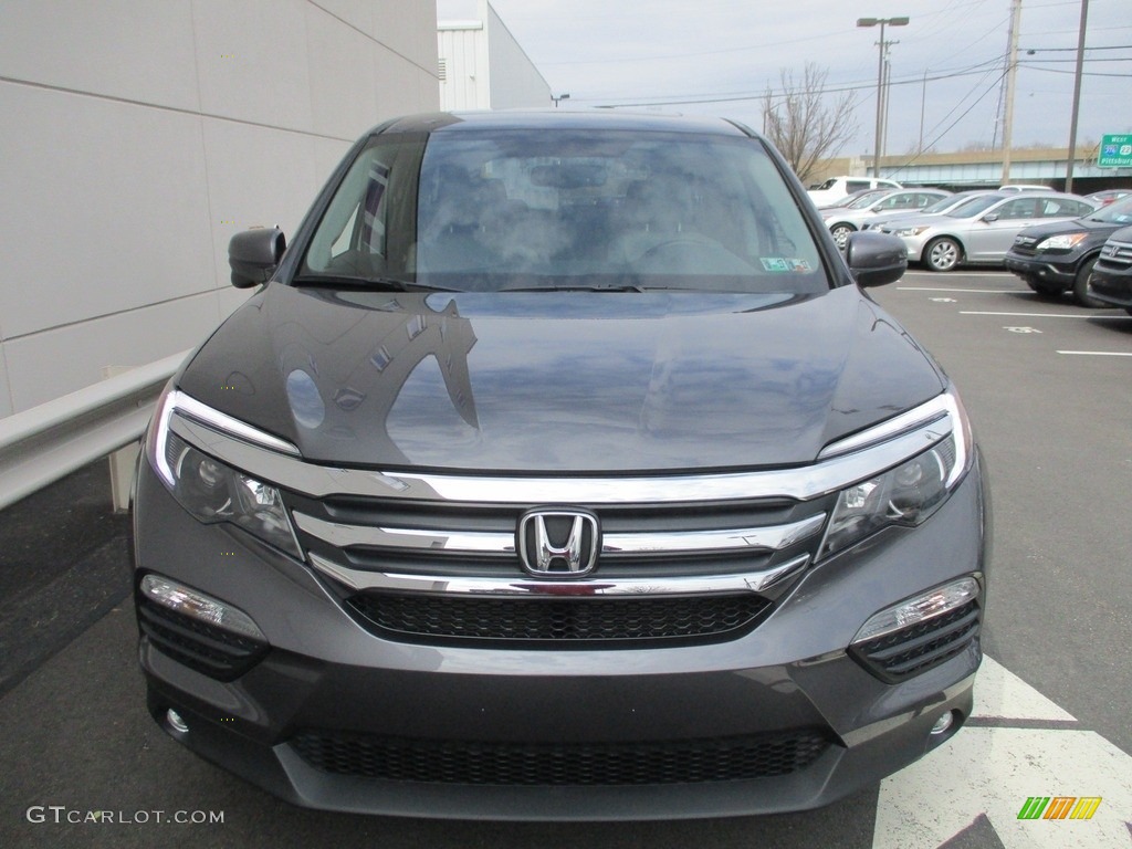 2016 Pilot EX-L AWD - Modern Steel Metallic / Gray photo #8