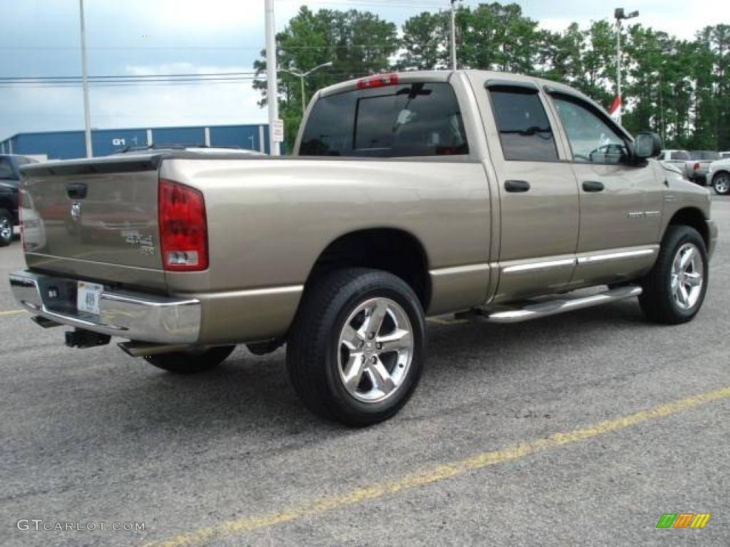 2006 Ram 1500 Laramie Quad Cab 4x4 - Light Khaki Metallic / Khaki Beige photo #5
