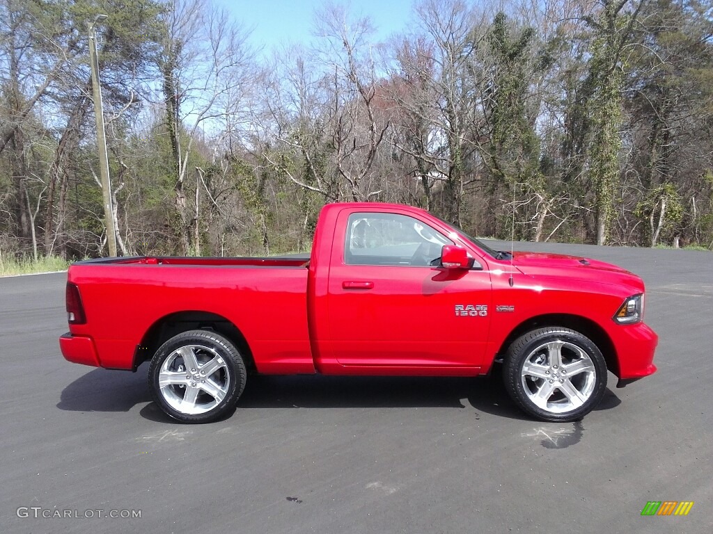 Flame Red 2017 Ram 1500 Sport Regular Cab Exterior Photo #119353293
