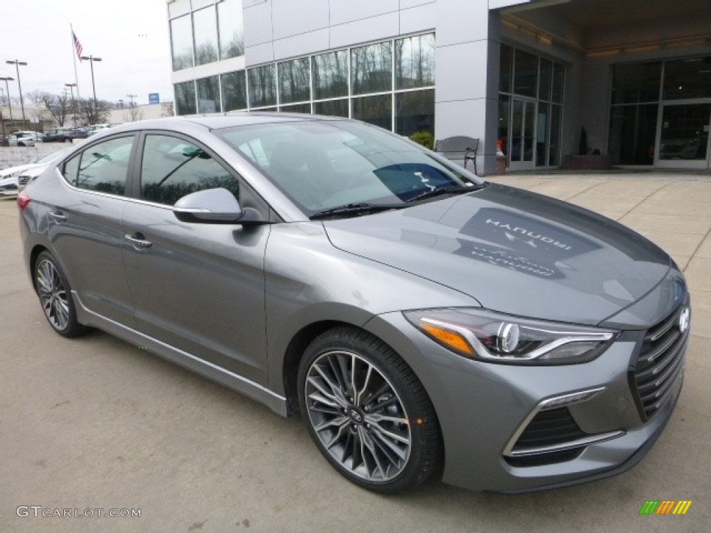 Gray 2017 Hyundai Elantra Sport Exterior Photo #119354100