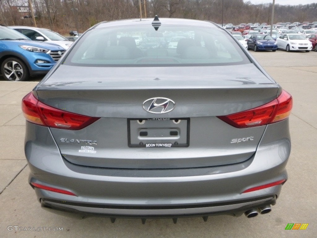 2017 Elantra Sport - Gray / Black photo #6