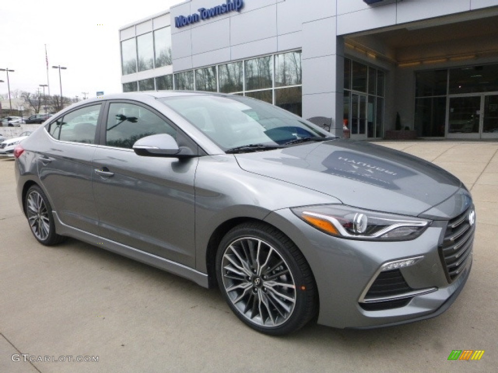 2017 Elantra Sport - Gray / Black photo #3