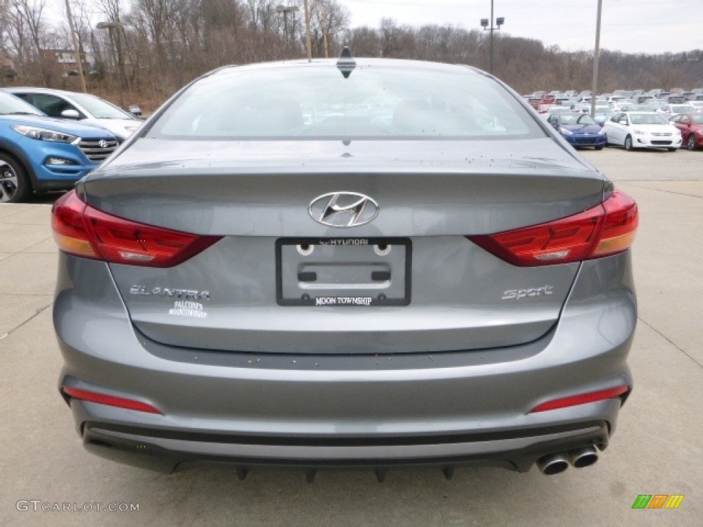 2017 Elantra Sport - Gray / Black photo #6