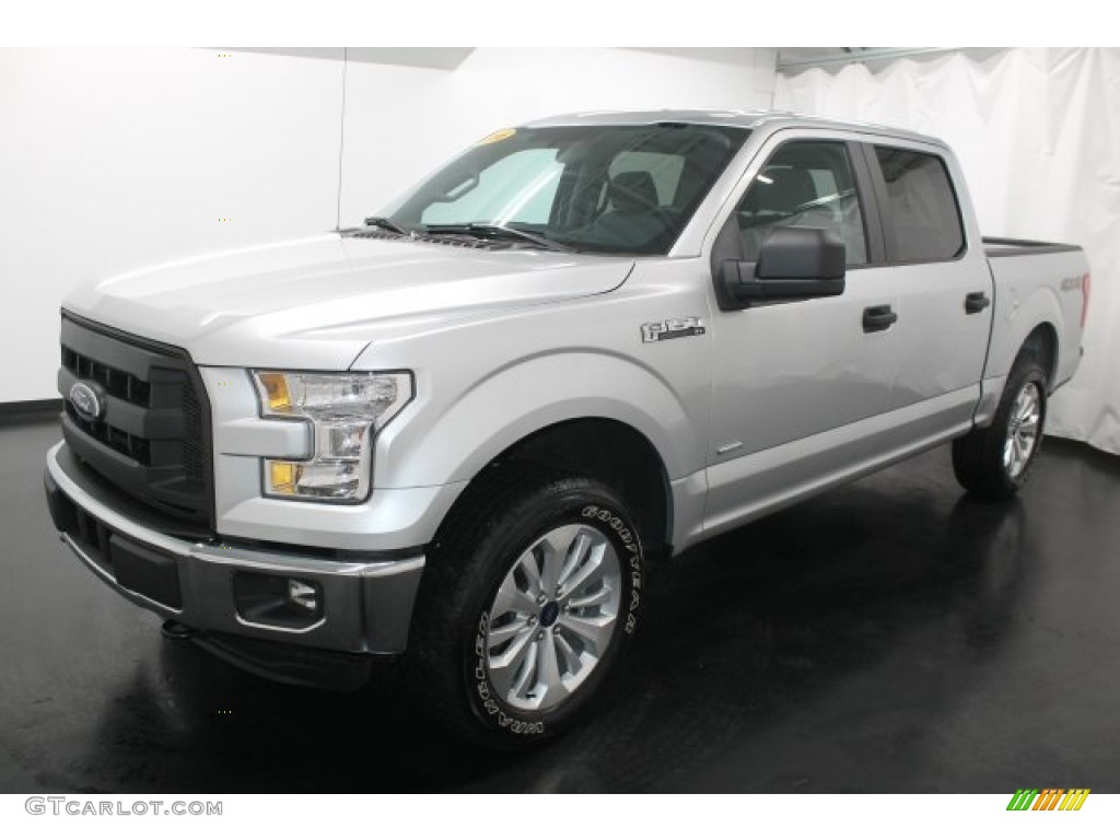 2016 F150 XL SuperCrew 4x4 - Ingot Silver / Medium Earth Gray photo #22