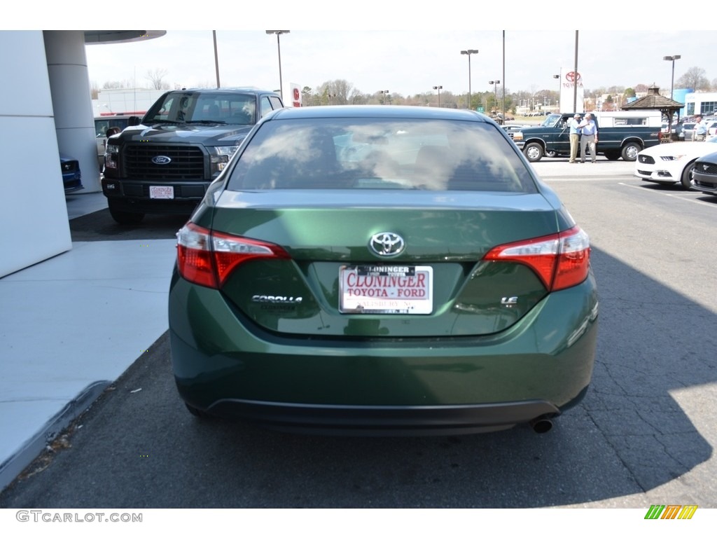 2014 Corolla LE - 4Evergreen Mica / Amber photo #4