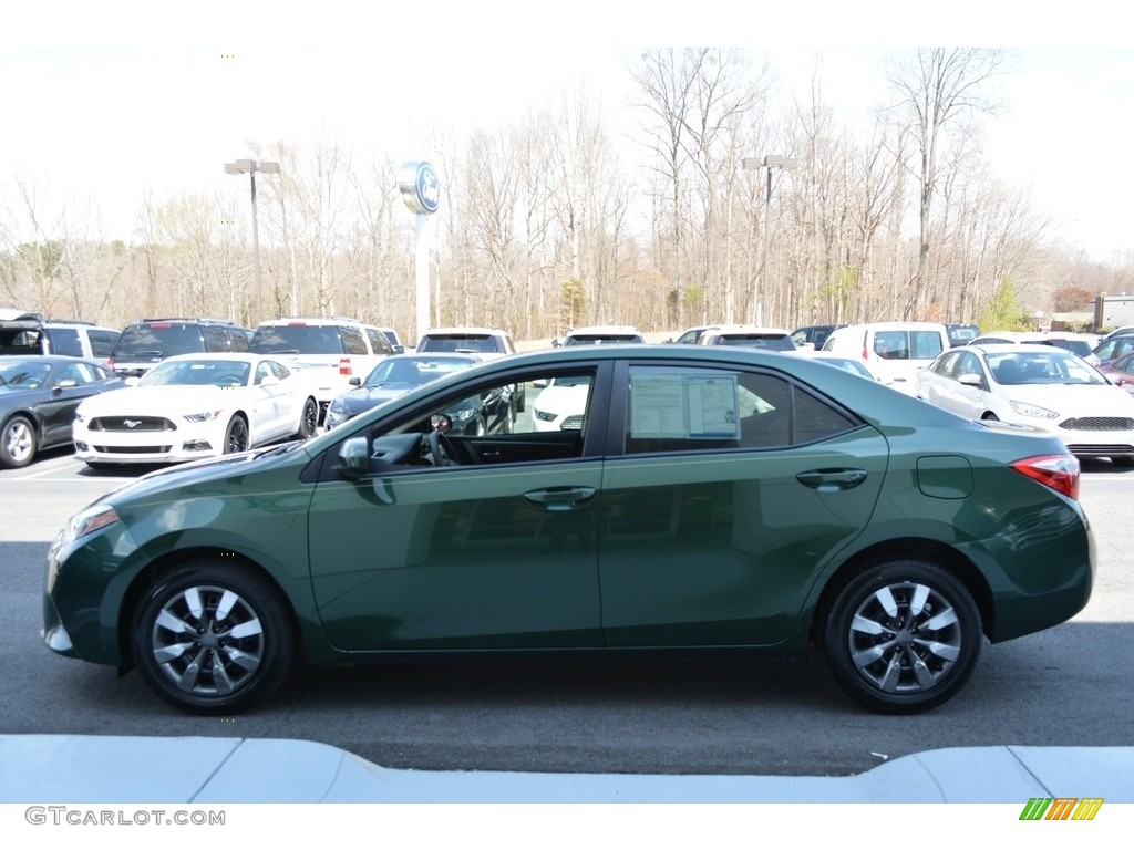 2014 Corolla LE - 4Evergreen Mica / Amber photo #5