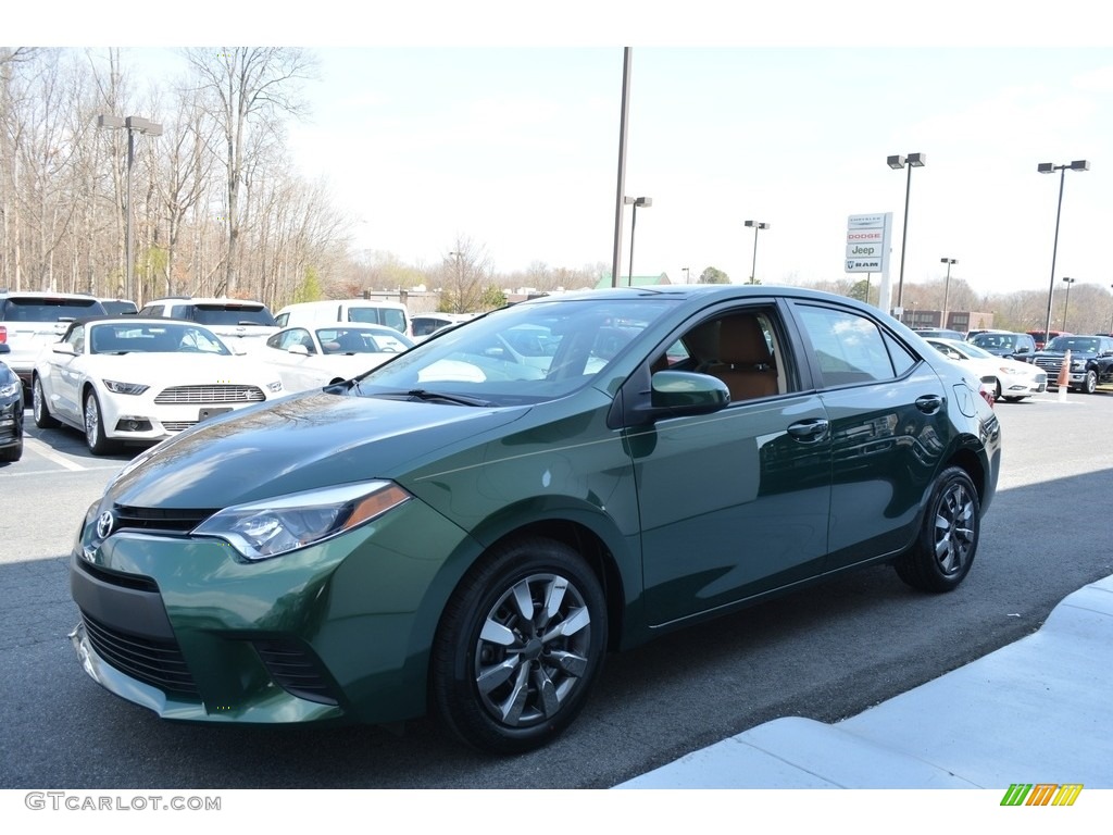 2014 Corolla LE - 4Evergreen Mica / Amber photo #6