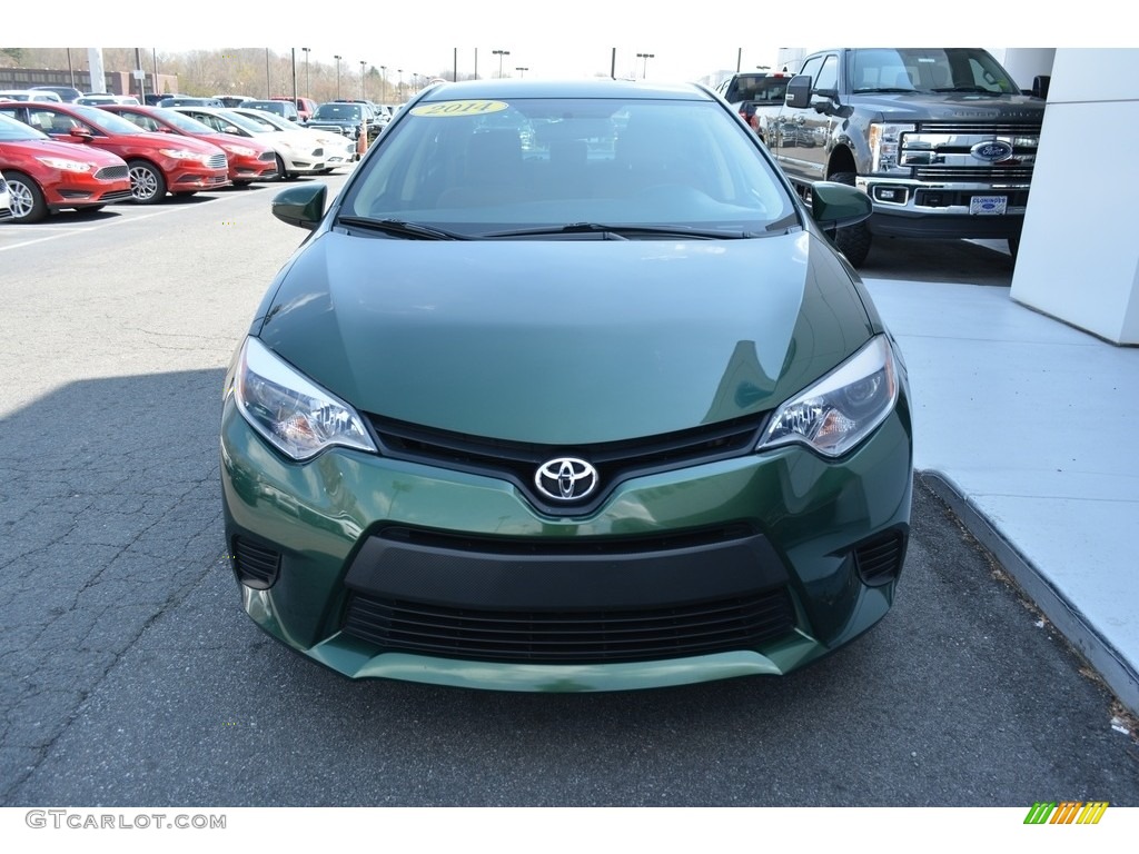 2014 Corolla LE - 4Evergreen Mica / Amber photo #7