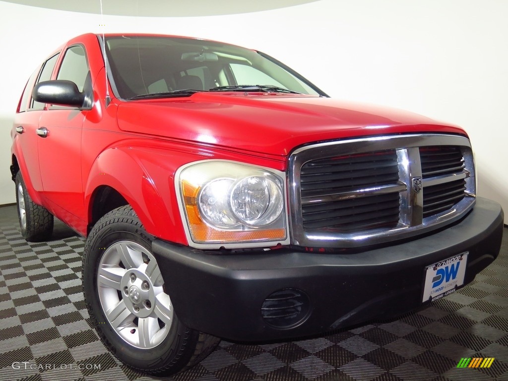 2004 Durango ST 4x4 - Flame Red / Medium Slate Gray photo #1