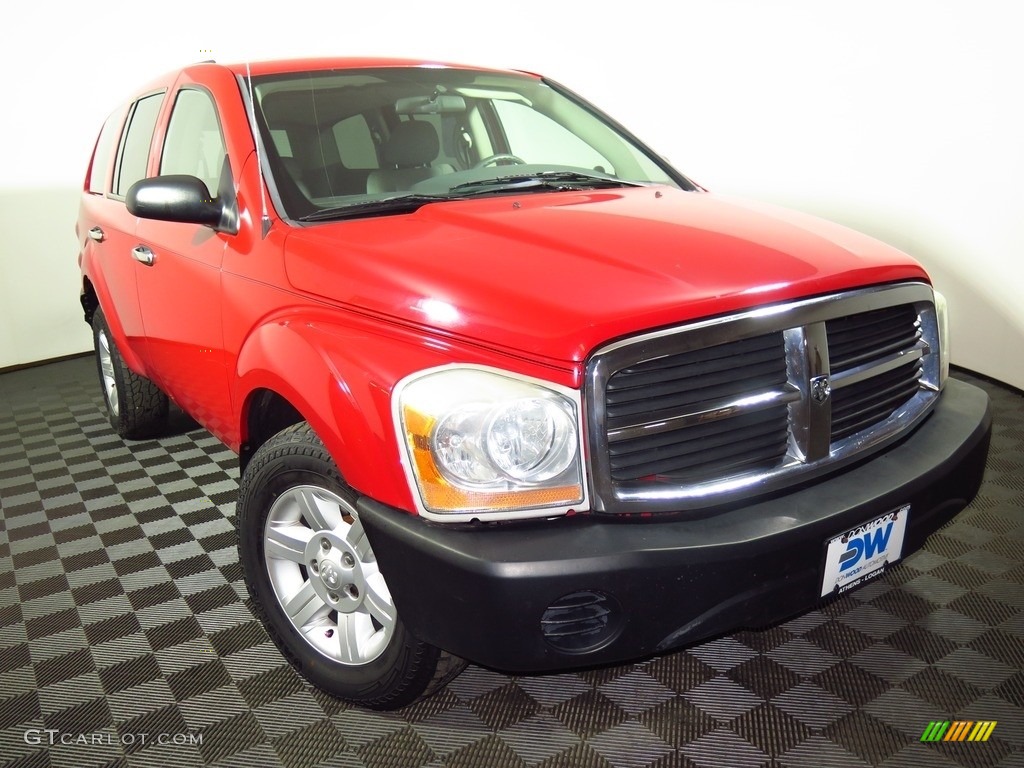 2004 Durango ST 4x4 - Flame Red / Medium Slate Gray photo #2
