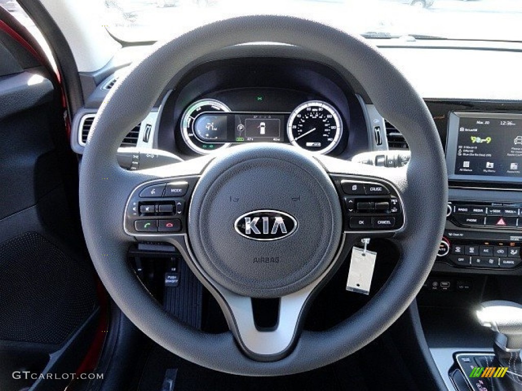 2017 Kia Niro FE Hybrid Charcoal Steering Wheel Photo #119360053