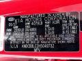  2017 Niro FE Hybrid Crimson Red Color Code K3R