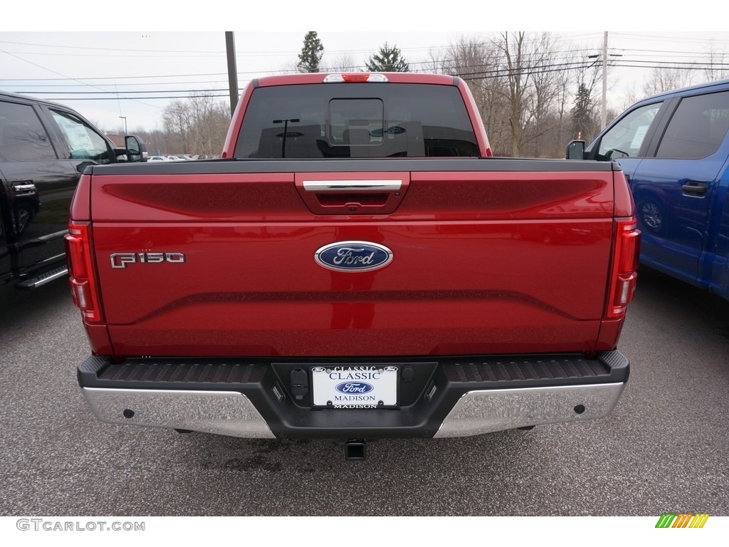 2017 F150 Lariat SuperCrew 4X4 - Ruby Red / Black photo #3