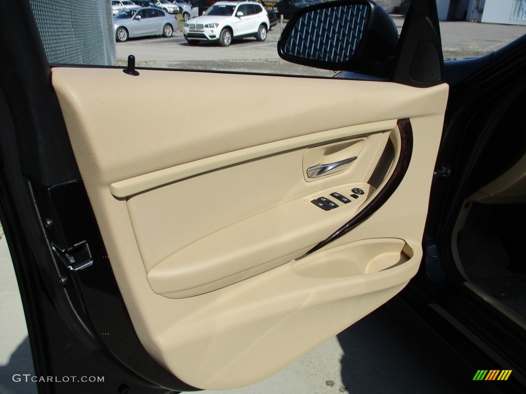 2014 3 Series 320i xDrive Sedan - Jet Black / Venetian Beige photo #10