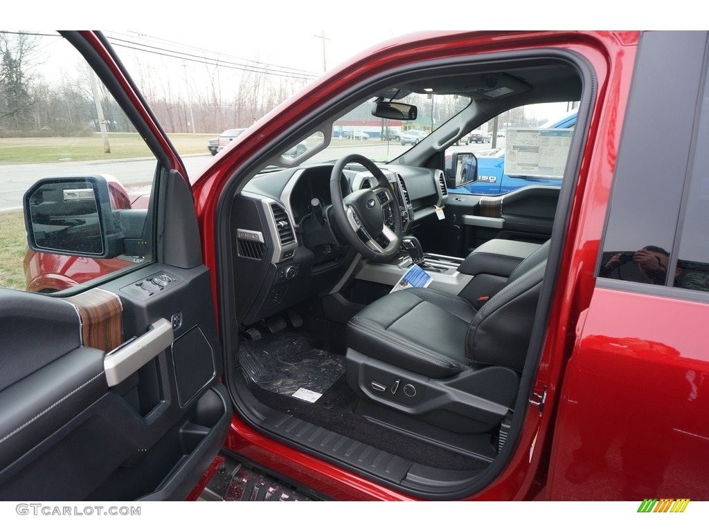 2017 F150 Lariat SuperCrew 4X4 - Ruby Red / Black photo #4