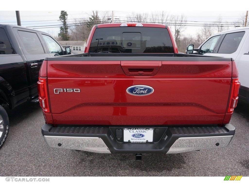 2017 F150 Lariat SuperCrew 4X4 - Ruby Red / Black photo #3