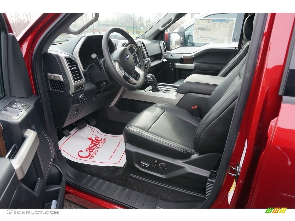 2017 F150 Lariat SuperCrew 4X4 - Ruby Red / Black photo #4