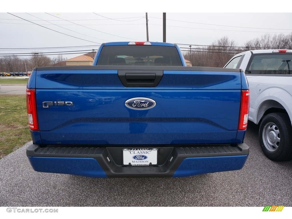 2017 F150 XLT SuperCab 4x4 - Lightning Blue / Black photo #3