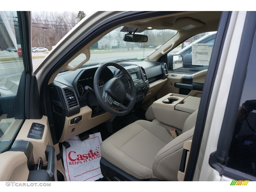 2017 F150 XLT SuperCab 4x4 - White Gold / Light Camel photo #4