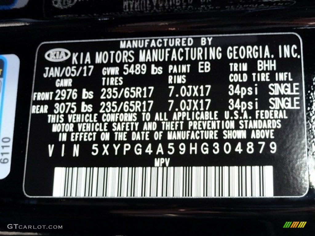 2017 Sorento LX V6 - Ebony Black / Stone Beige photo #25