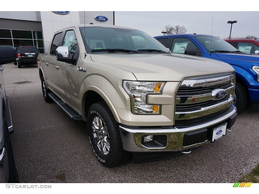 2017 F150 Lariat SuperCrew 4X4 - White Gold / Black photo #1