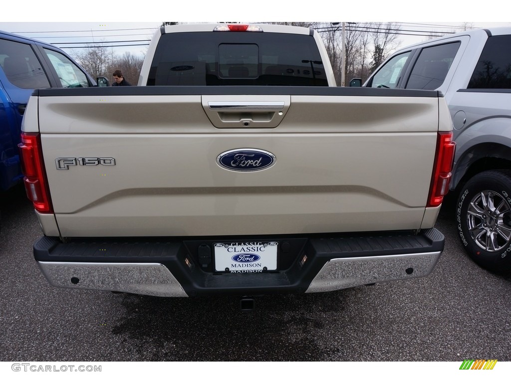 2017 F150 Lariat SuperCrew 4X4 - White Gold / Black photo #3