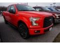 2017 Race Red Ford F150 XLT SuperCab 4x4  photo #1