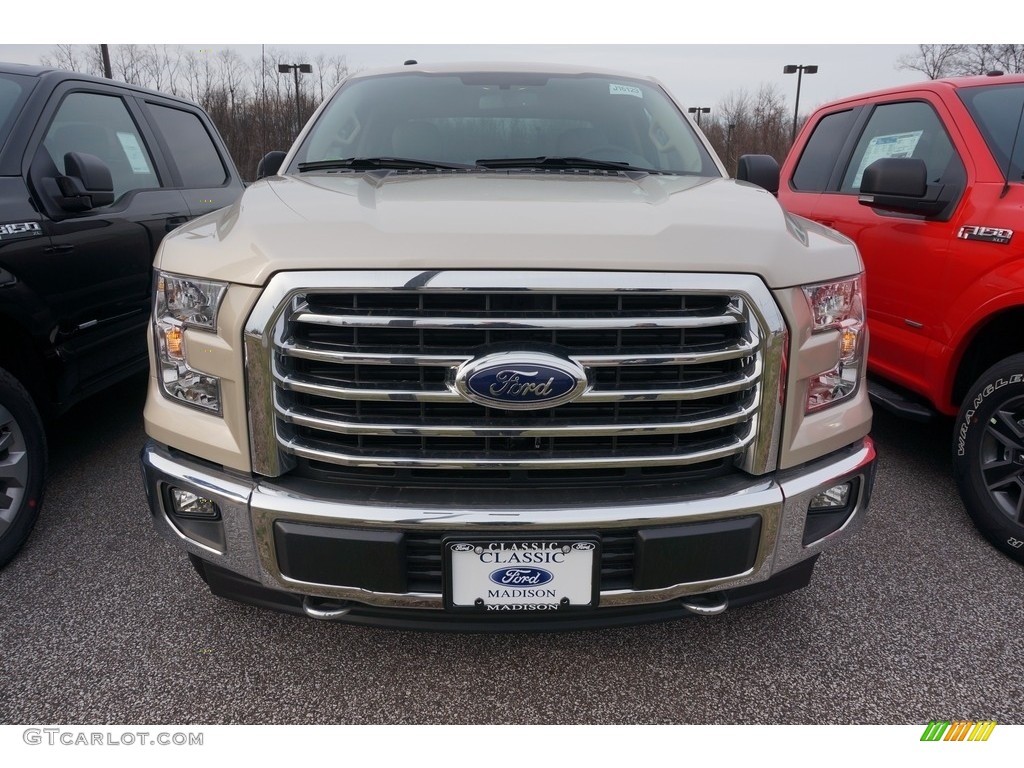 2017 F150 XLT SuperCab 4x4 - White Gold / Light Camel photo #2