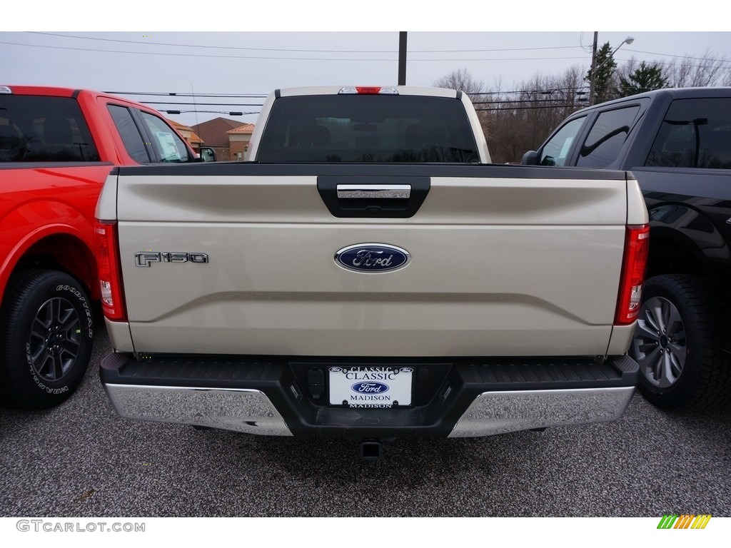 2017 F150 XLT SuperCab 4x4 - White Gold / Light Camel photo #3