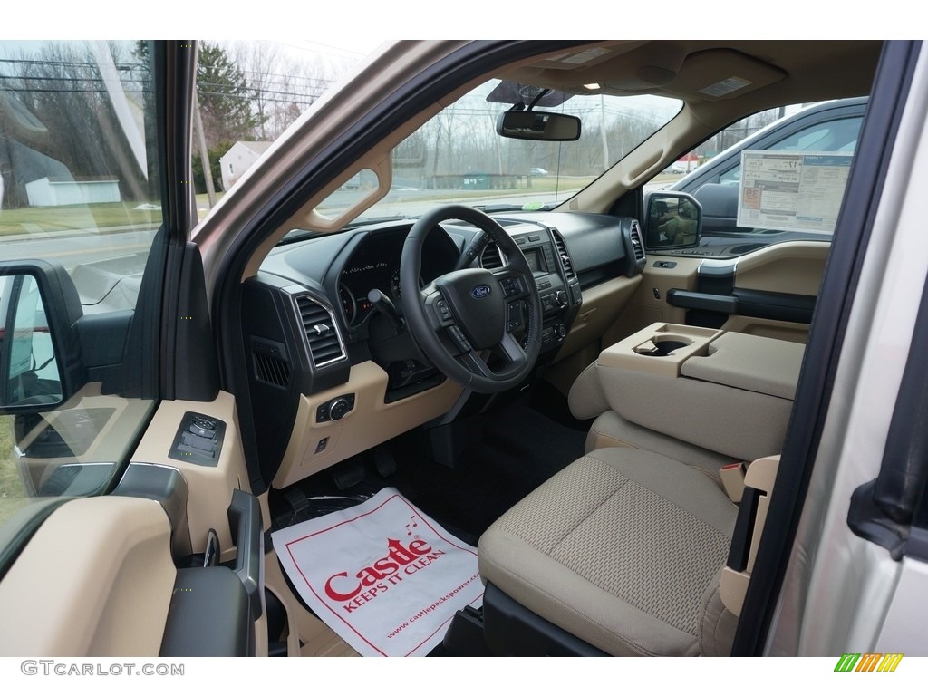 2017 F150 XLT SuperCab 4x4 - White Gold / Light Camel photo #4