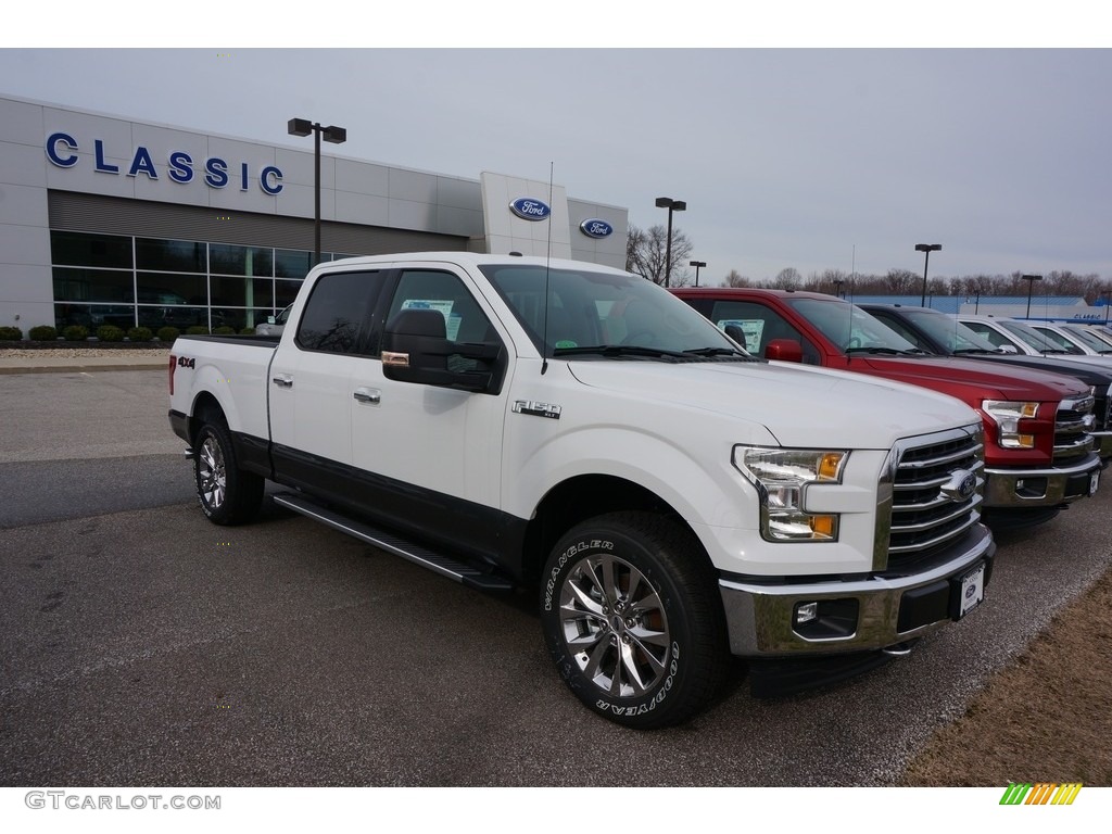 2017 F150 XLT SuperCrew 4x4 - Oxford White / Earth Gray photo #1